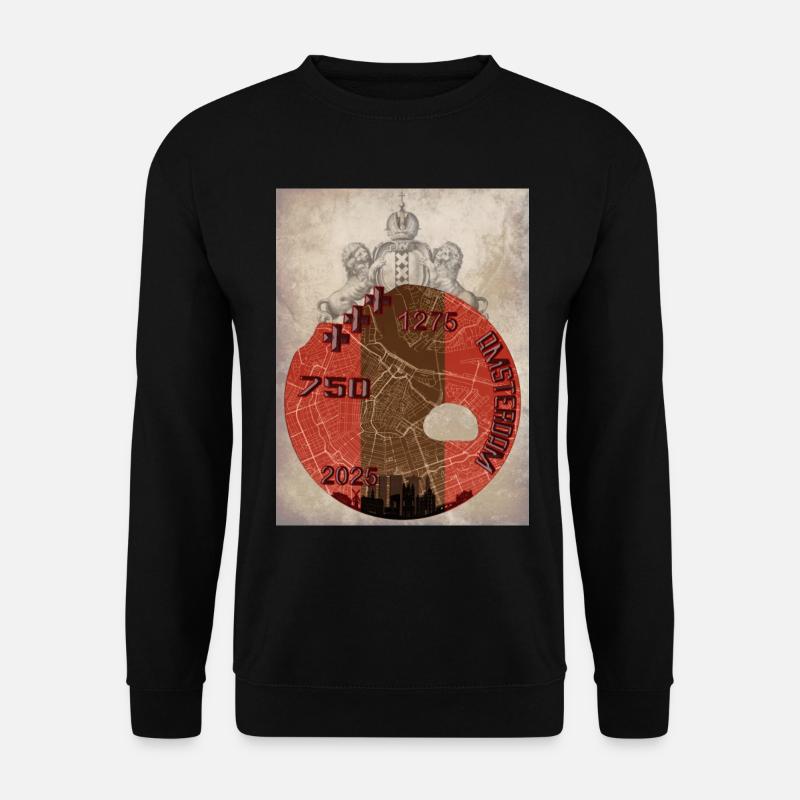 Amsterdam 750 shirt design - Unisex Sweatshirt - black