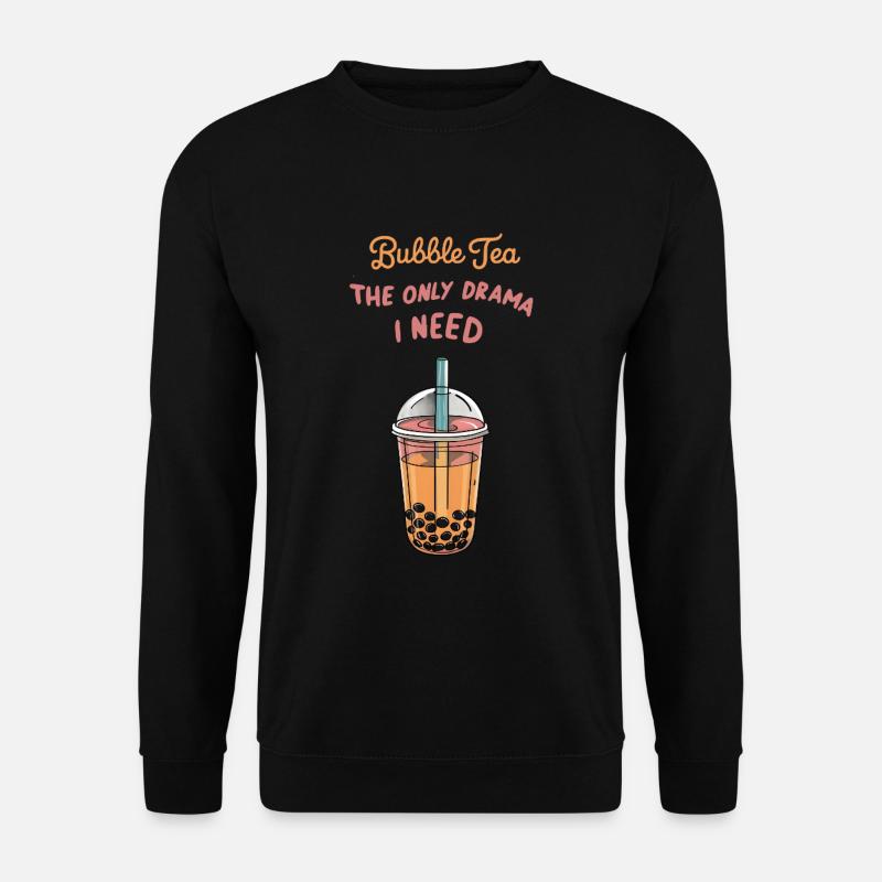 Bubble Tea Drama - Unisex Sweatshirt - black