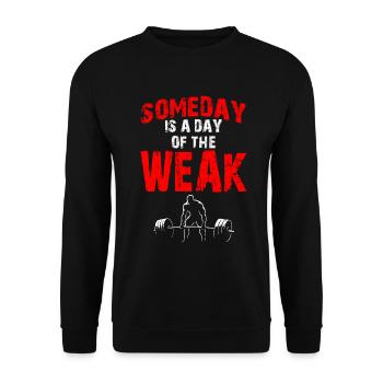Un jour est un jour de FAIBLE - Mâle - Sweat-shirt Unisexe - noir - Devant - Alina (178cm) & Michal (187cm)