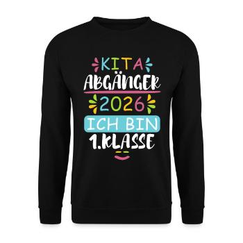 Daycare graduates 2026 - Unisex Sweatshirt - black - Front - Alina (178cm) & Michal (187cm)