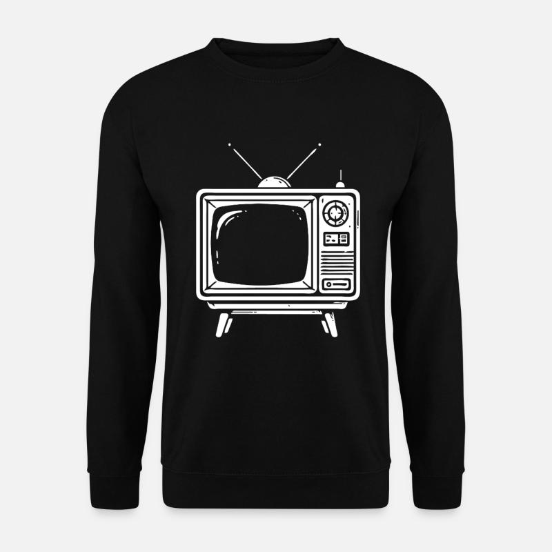 Retro TV Design – Classic Style - Unisex Sweatshirt - black