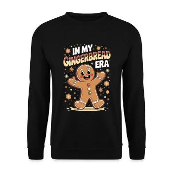 In my gingerbread time - Unisex Sweatshirt - black - Front - Alina (178cm) & Michal (187cm)