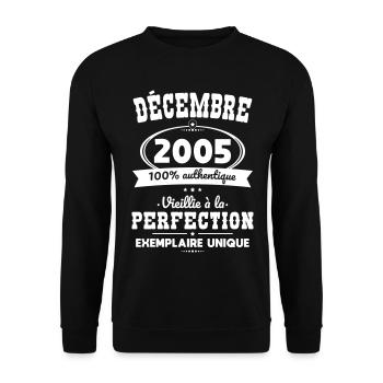 20th Anniversary - December 2005 Perfection - Unisex Sweatshirt - black - Front - Alina (178cm) & Michal (187cm)