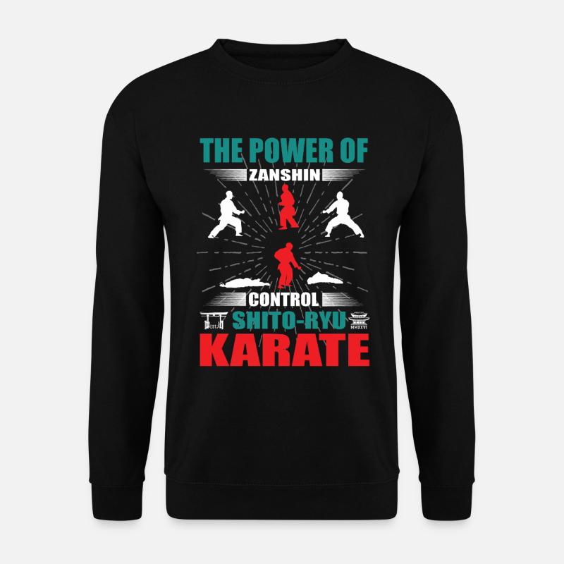 Shito-Ryu Karate Zanshin Design - Unisex Pullover - Schwarz