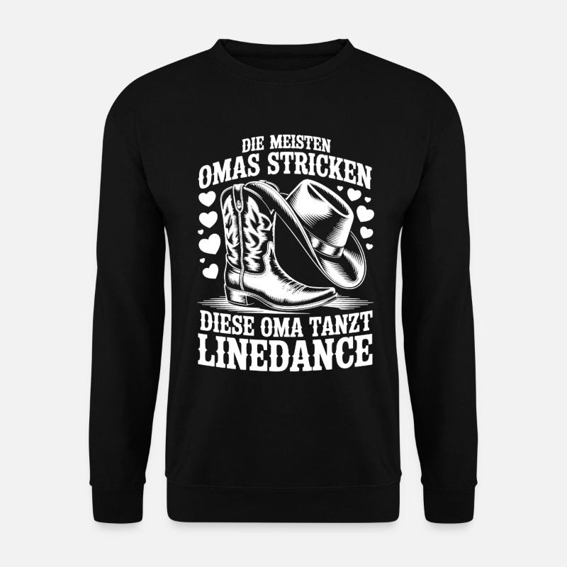 Line Dance Oma - Unisex Pullover - Schwarz
