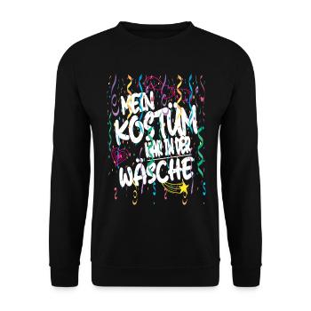 Mon costume était dans la laveuse pour la fête foraine - Sweat-shirt Unisexe - noir - Devant - Alina (178cm) & Michal (187cm)