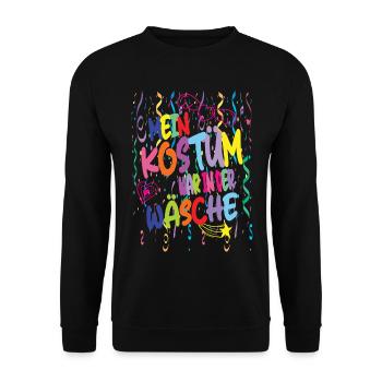 Mon costume était dans la laveuse pour la fête foraine - Sweat-shirt Unisexe - noir - Devant - Alina (178cm) & Michal (187cm)
