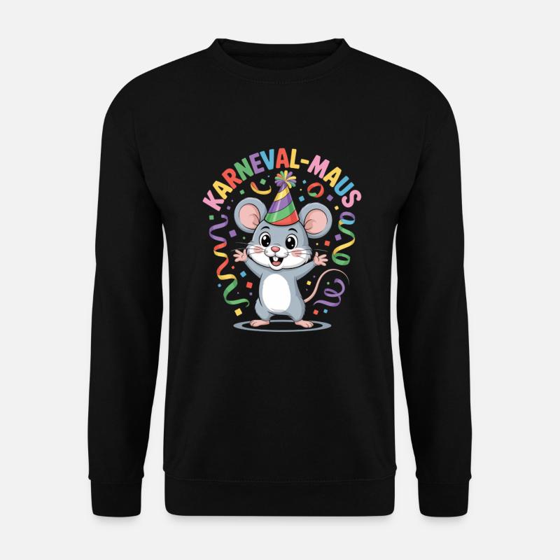 CARNIVAL MOUSE - Unisex Sweatshirt - black