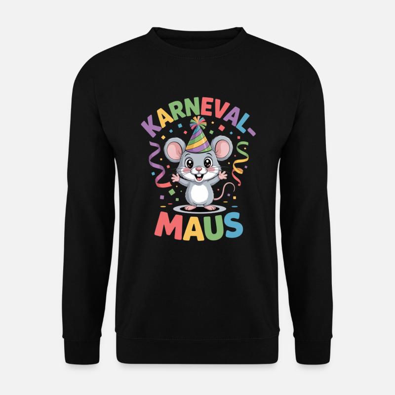 Costume de la souris de carnaval - Sweat-shirt Unisexe - noir