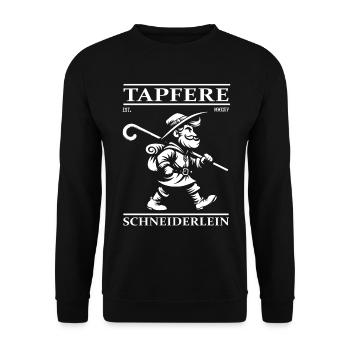 Petit tailleur courageux – Courageux, intelligent et effronté ! - Sweat-shirt Unisexe - noir - Devant - Alina (178cm) & Michal (187cm)