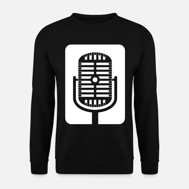 Emblème du micro rétro - Sweat-shirt Unisexe - noir