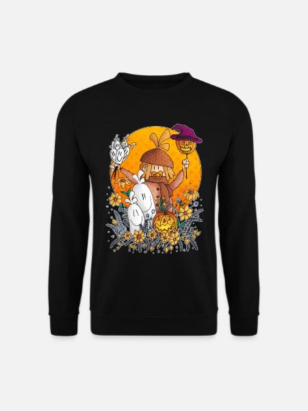 Ugo - die Kürbis-Parade / - Unisex Pullover - Schwarz