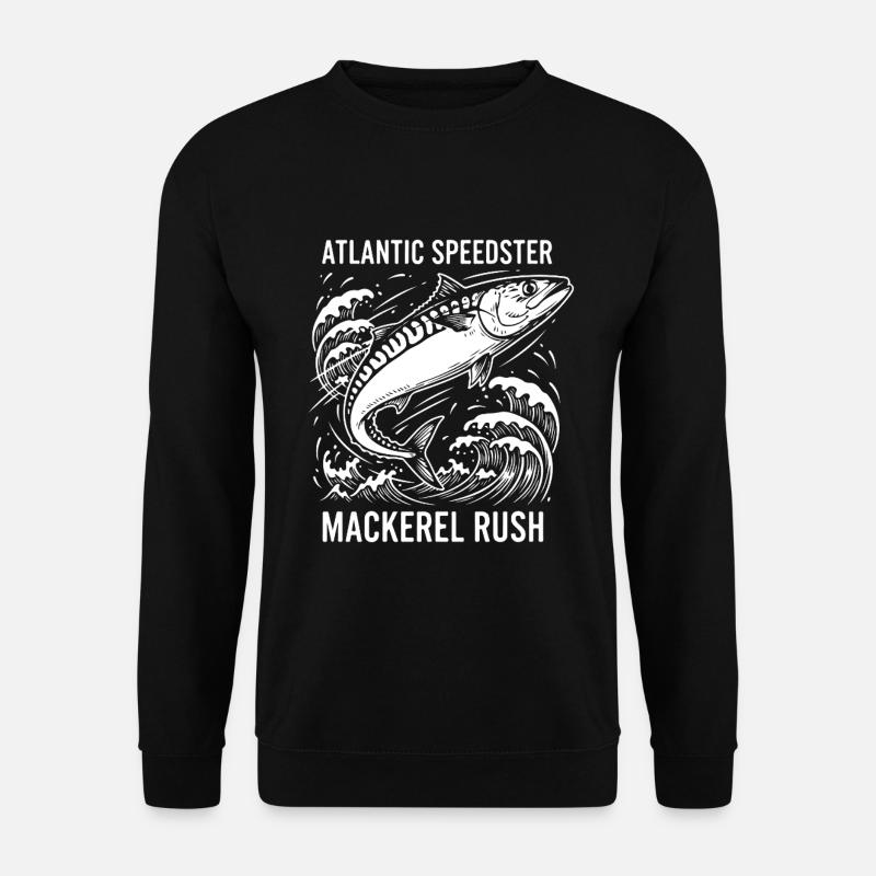 Seefischen, Makrelen, Makrelenrausch, Rausch - Unisex Pullover - Schwarz