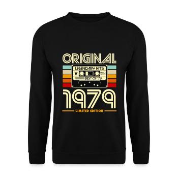 Original 1979 Édition Limitée - Sweat-shirt Unisexe - noir - Devant - Alina (178cm) & Michal (187cm)