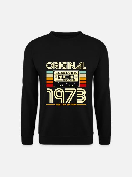 Original 1973 Retro Cassette - Unisex Sweatshirt - black