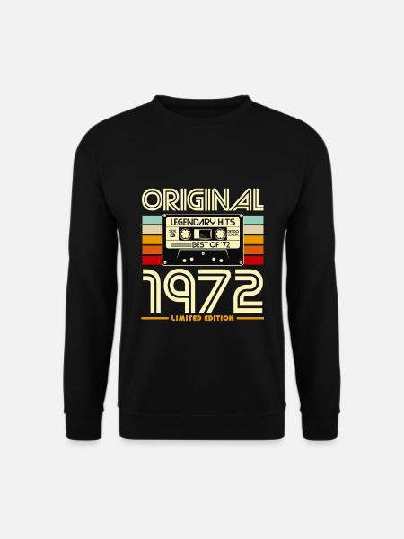 Original 1972 Retro Cassette - Unisex Sweatshirt - black