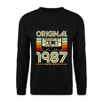 Original 1987 Limited Edition - Sweat-shirt Unisexe - noir - Devant - Alina (178cm) & Michal (187cm)