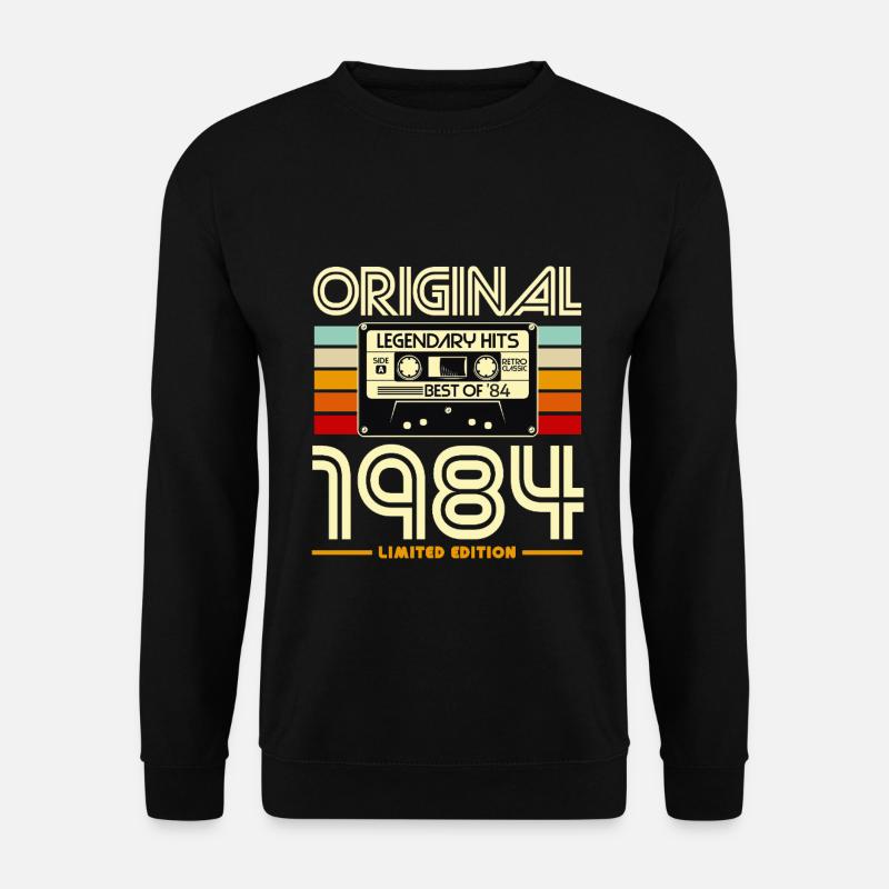 Original 1984 Retro Cassette - Unisex Sweatshirt - black