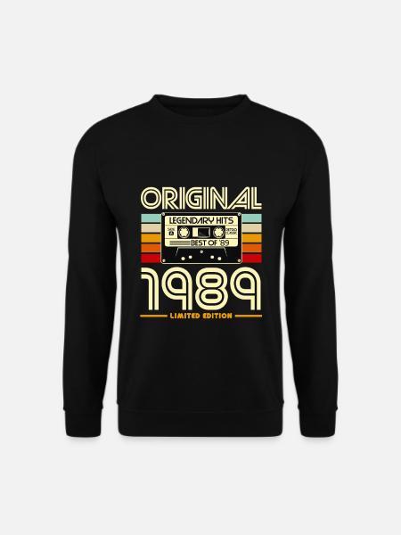 1989 Limited Edition Retro-Kassette - Unisex Pullover - Schwarz