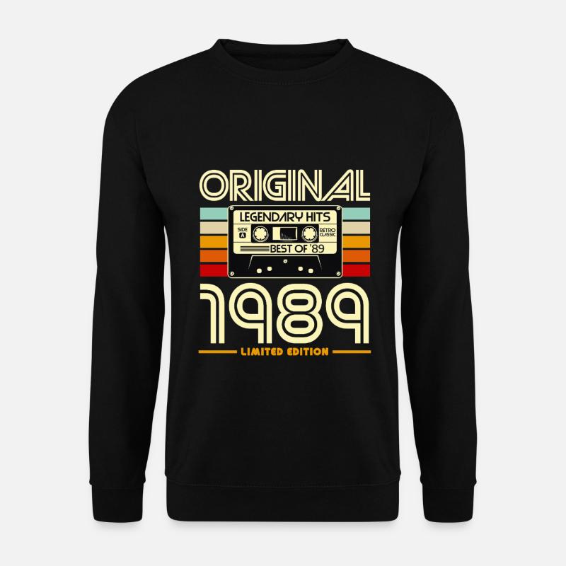 1989 Cassette Retro Édition Limitée - Sweat-shirt Unisexe - noir