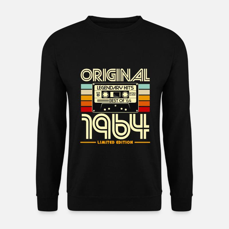 Original 1964 Retro Cassette - Unisex Sweatshirt - black