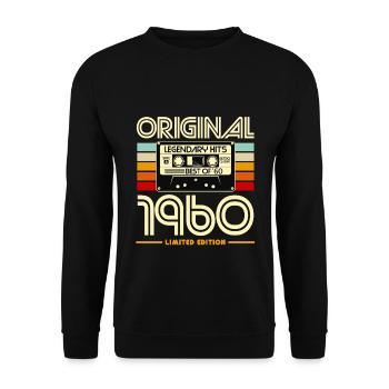 Original 1960 Limited Edition - Unisex Sweatshirt - black - Front - Alina (178cm) & Michal (187cm)