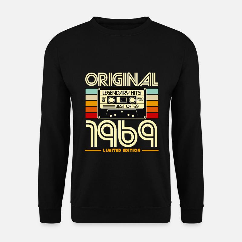 Original 1969 Retro Cassette - Unisex Sweatshirt - black