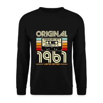Original Legendary Hits 1961 Limited Edition - Sweat-shirt Unisexe - noir - Devant - Alina (178cm) & Michal (187cm)