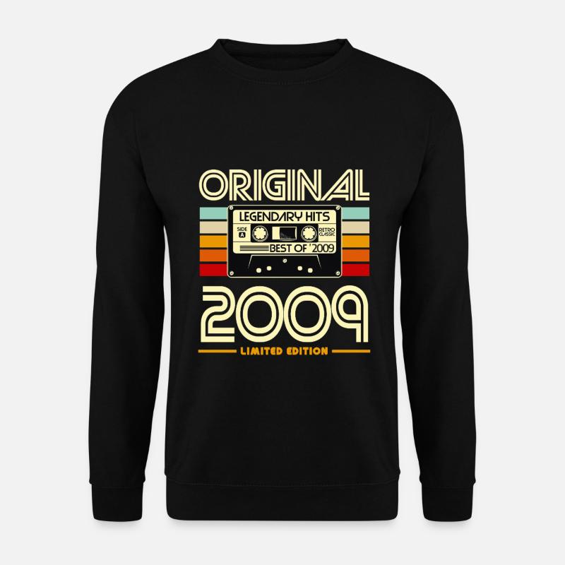 Kassette Retro 2009 Edition - Unisex Pullover - Schwarz