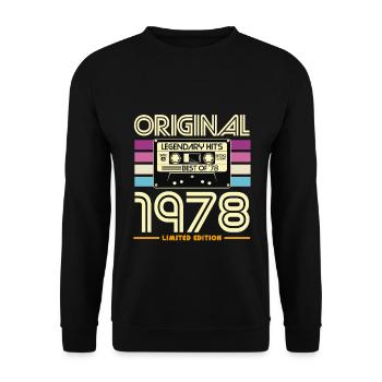 Originale limitierte Edition von 1978 - Unisex Pullover - Schwarz - Vorne - Alina (178cm) & Michal (187cm)