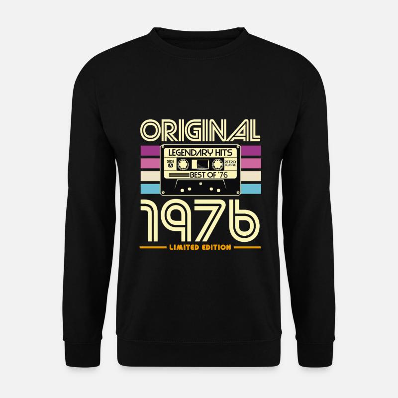 Cassette Retro 1976 Edition - Unisex Sweatshirt - black