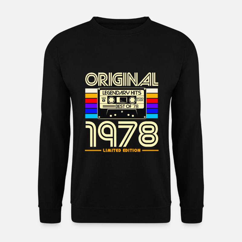 Original 1978 Cassette Retro - Unisex Sweatshirt - black