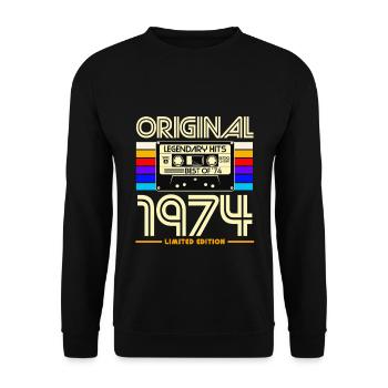 Original 1974 Limited Edition - Sweat-shirt Unisexe - noir - Devant - Alina (178cm) & Michal (187cm)
