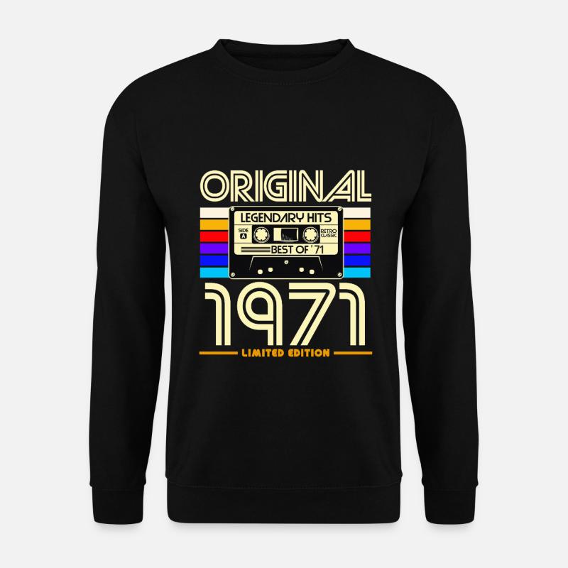 Cassettes 1971 Édition Limitée - Sweat-shirt Unisexe - noir