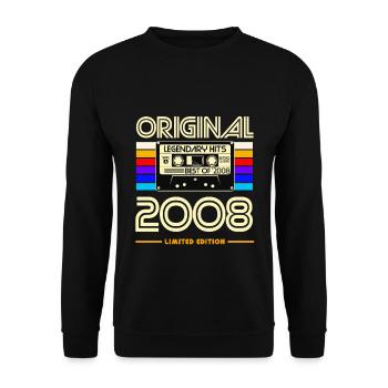 Original 2008 Limited Cassette Art - Sweat-shirt Unisexe - noir - Devant - Alina (178cm) & Michal (187cm)