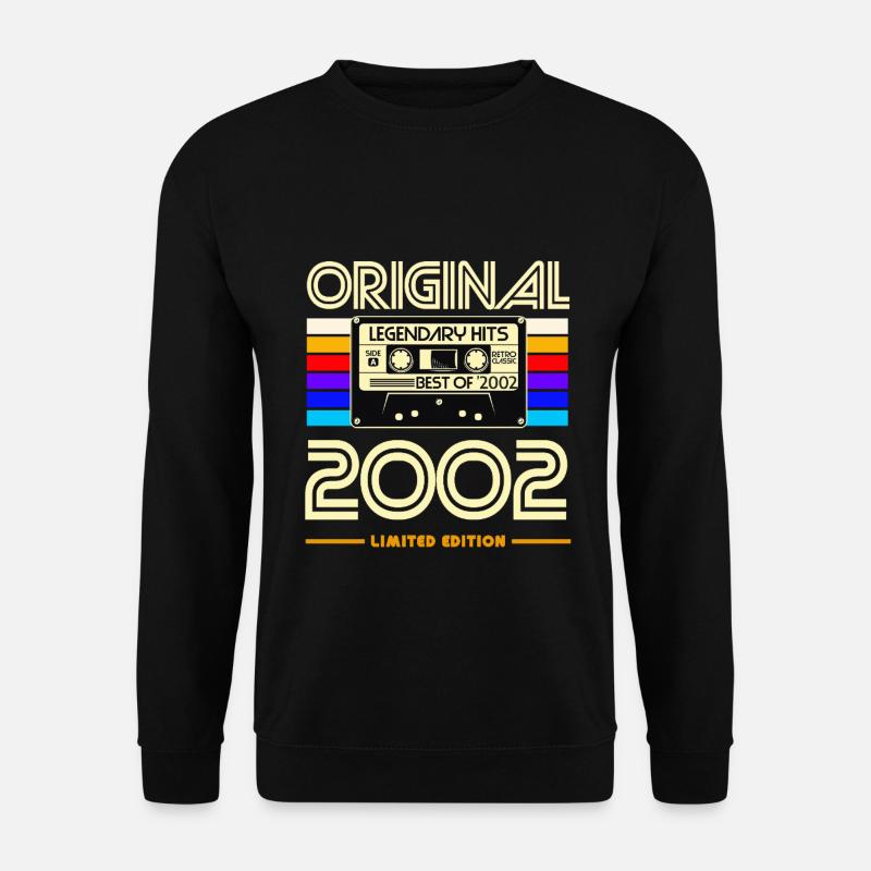 Original 2002 Cassette Retro - Unisex Sweatshirt - black