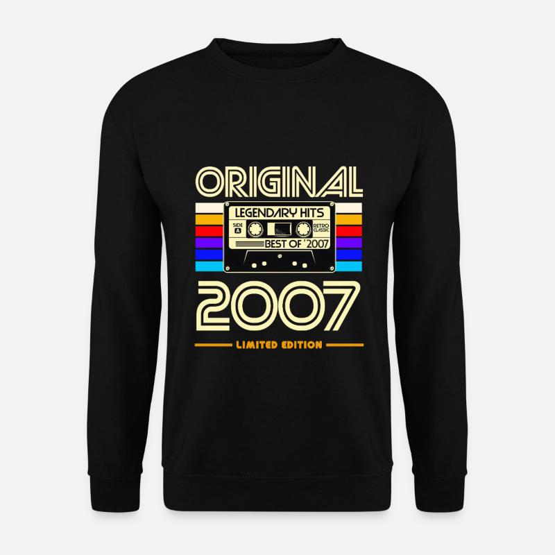 Original 2007: Hits rétro cassette - Sweat-shirt Unisexe - noir