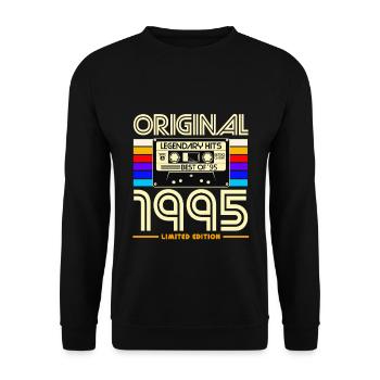 Originale limitierte Kassette von 1995 - Unisex Pullover - Schwarz - Vorne - Alina (178cm) & Michal (187cm)