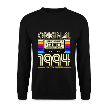 Original 1994 Limited Edition Cassette - Sweat-shirt Unisexe - noir - Devant - Alina (178cm) & Michal (187cm)
