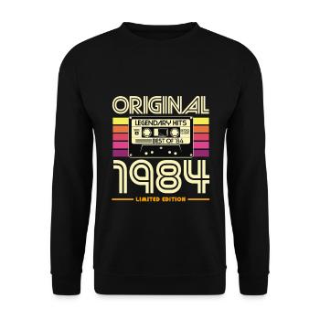 Original 1994 Cassette Retro - Unisex Sweatshirt - black - Front - Alina (178cm) & Michal (187cm)