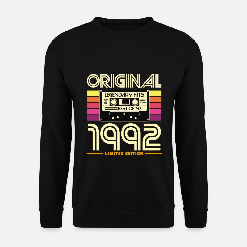 Original 1992 Cassette Retro - Unisex Sweatshirt - black