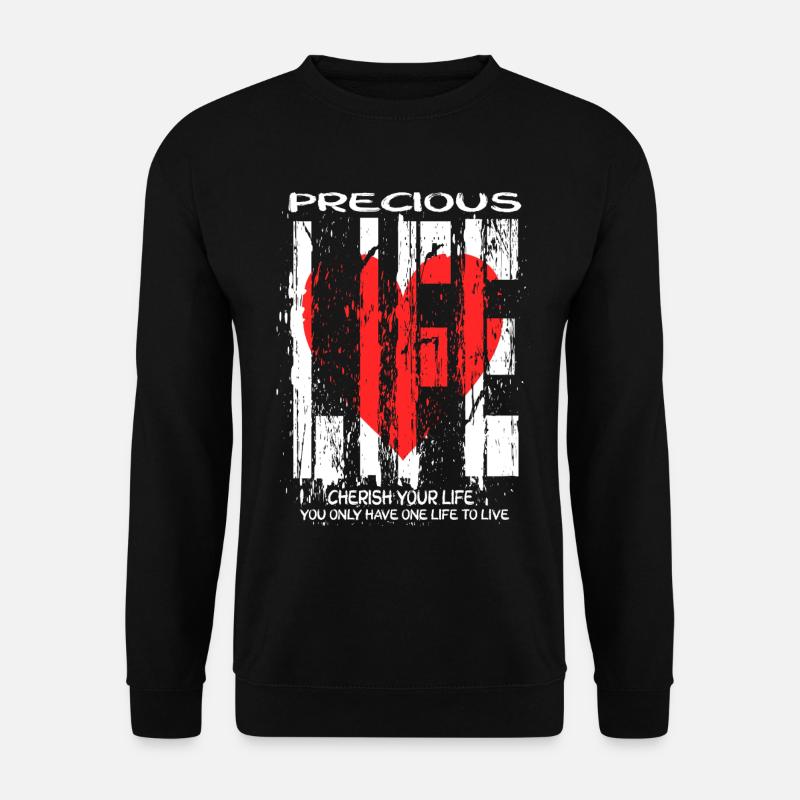 Precious Life - Kostbares Leben - Unisex Pullover - Schwarz