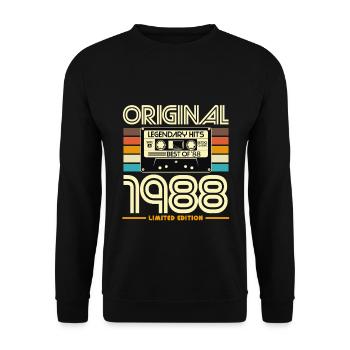 Original 1988 Retro Hits - Sweat-shirt Unisexe - noir - Devant - Alina (178cm) & Michal (187cm)
