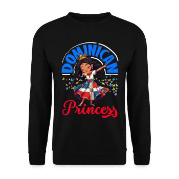 Drapeau de la République dominicaine Dom Rep Pride - Sweat-shirt Unisexe - noir - Devant - Alina (178cm) & Michal (187cm)