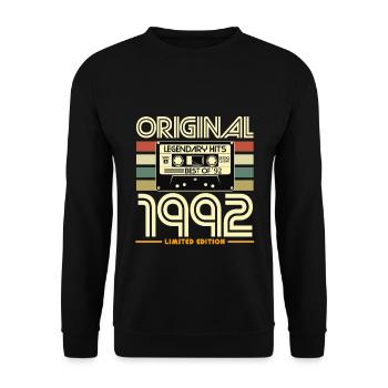 Originalkassette Limited von 1992 - Unisex Pullover - Schwarz - Vorne - Alina (178cm) & Michal (187cm)