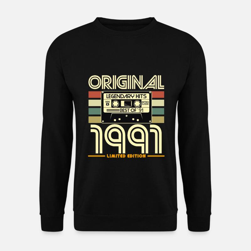Original 1991 Limited Edition Retro - Unisex Sweatshirt - black