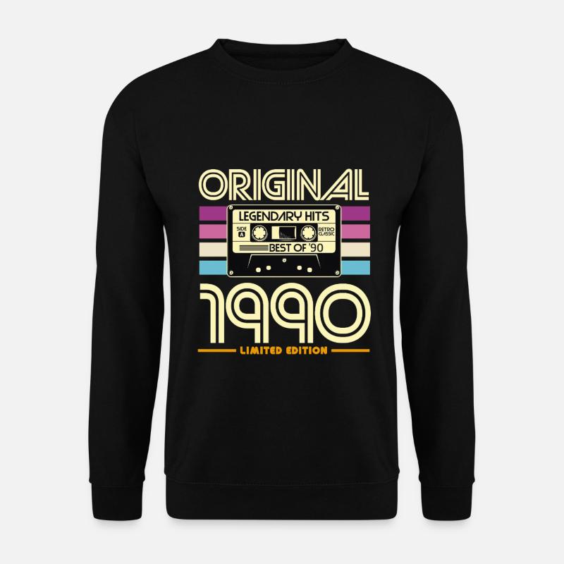 Original Hits 90s Cassette - Sweat-shirt Unisexe - noir