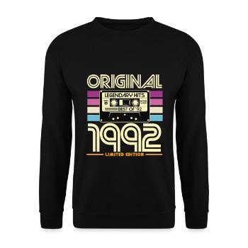 Original 1992 Edition Limitée Hits - Sweat-shirt Unisexe - noir - Devant - Alina (178cm) & Michal (187cm)