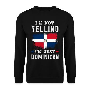 Drapeau de la République dominicaine Dom Rep Pride - Sweat-shirt Unisexe - noir - Devant - Alina (178cm) & Michal (187cm)