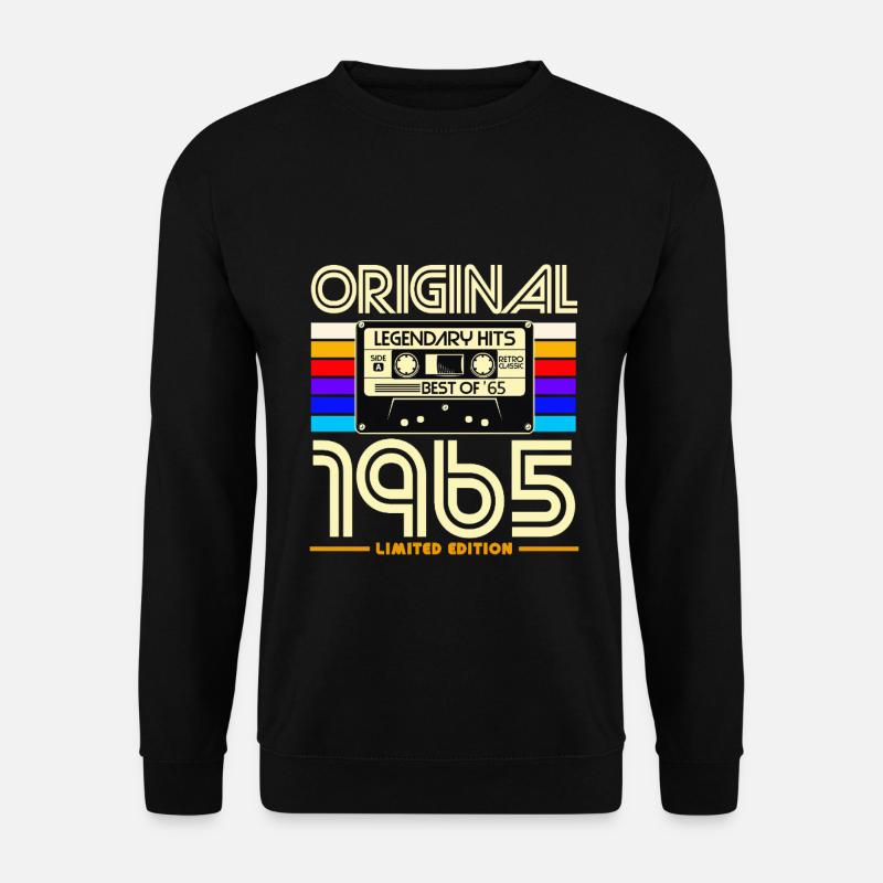 Original 1965 Retro Cassette - Unisex Sweatshirt - black